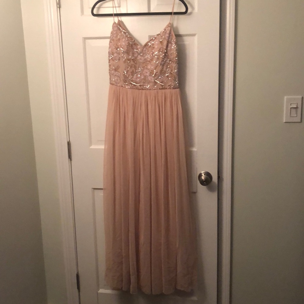BEAUTIFUL blush Adrianna Papelle gown